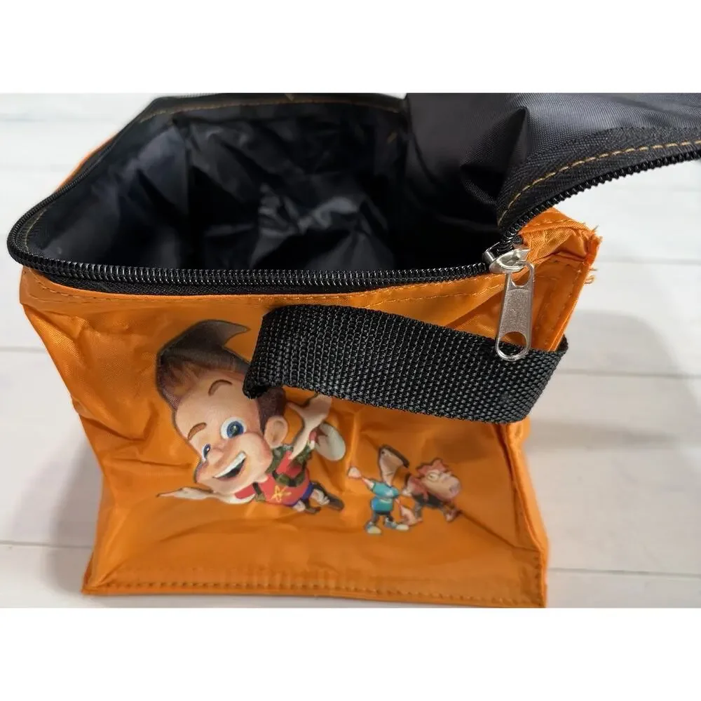 Nick Zone Orange Kids Lunch Bag Zipper Handle Reusable SpongeBob & Patrick